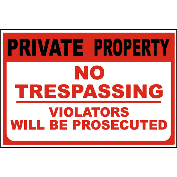 CGSignLab Classic Brown Premium Acrylic Sign 16x16 5-Pack No Trespassing CGSignLab Classic Brown Premium Acrylic Sign 16x16 5-Pack No Trespassing